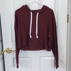 Maroon cropped sweater